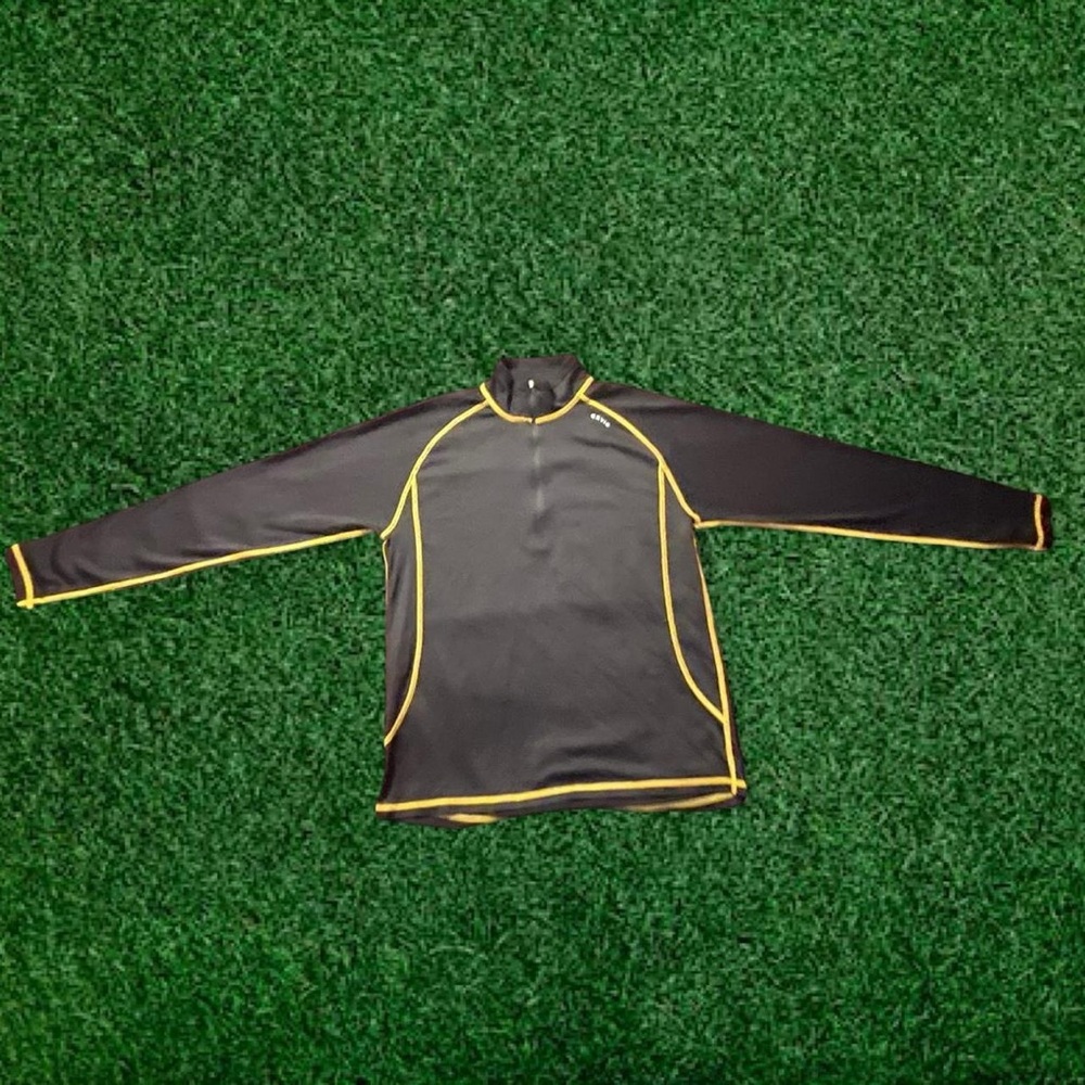 Orvis Black and Yellow Rash Guard Swim Top